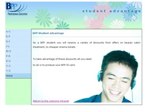Student Advantage - website Student Advantage