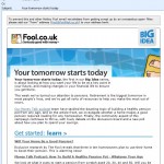 Your tomorrow starts today email