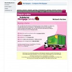 Illustration webdesign featuring a removal van