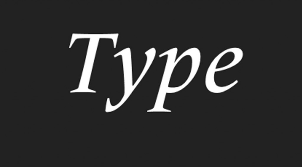 Type - web fonts and typography