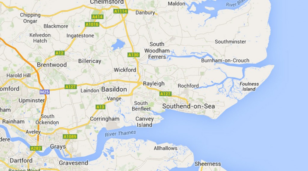 Southend-on-Sea - Google map