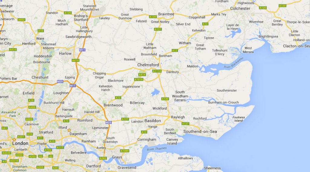 Google map of Essex