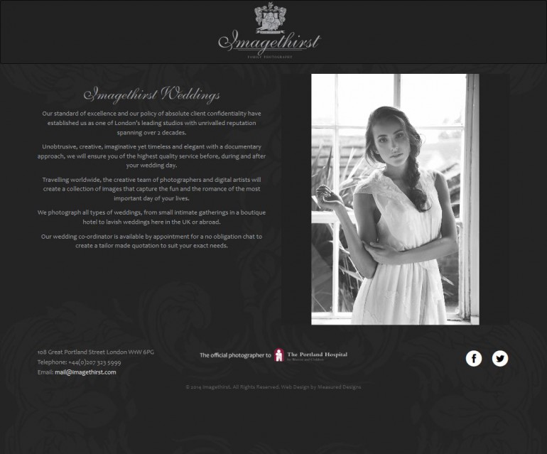 Imagethirst Weddings Wedding Photography Website Design Measured Imagethirst Weddings Wedding Photography Website Design
