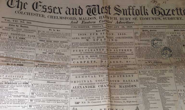 The Essex and West Suffolk Gazette