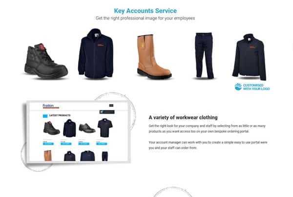 B2B clothing – Magento 2 website