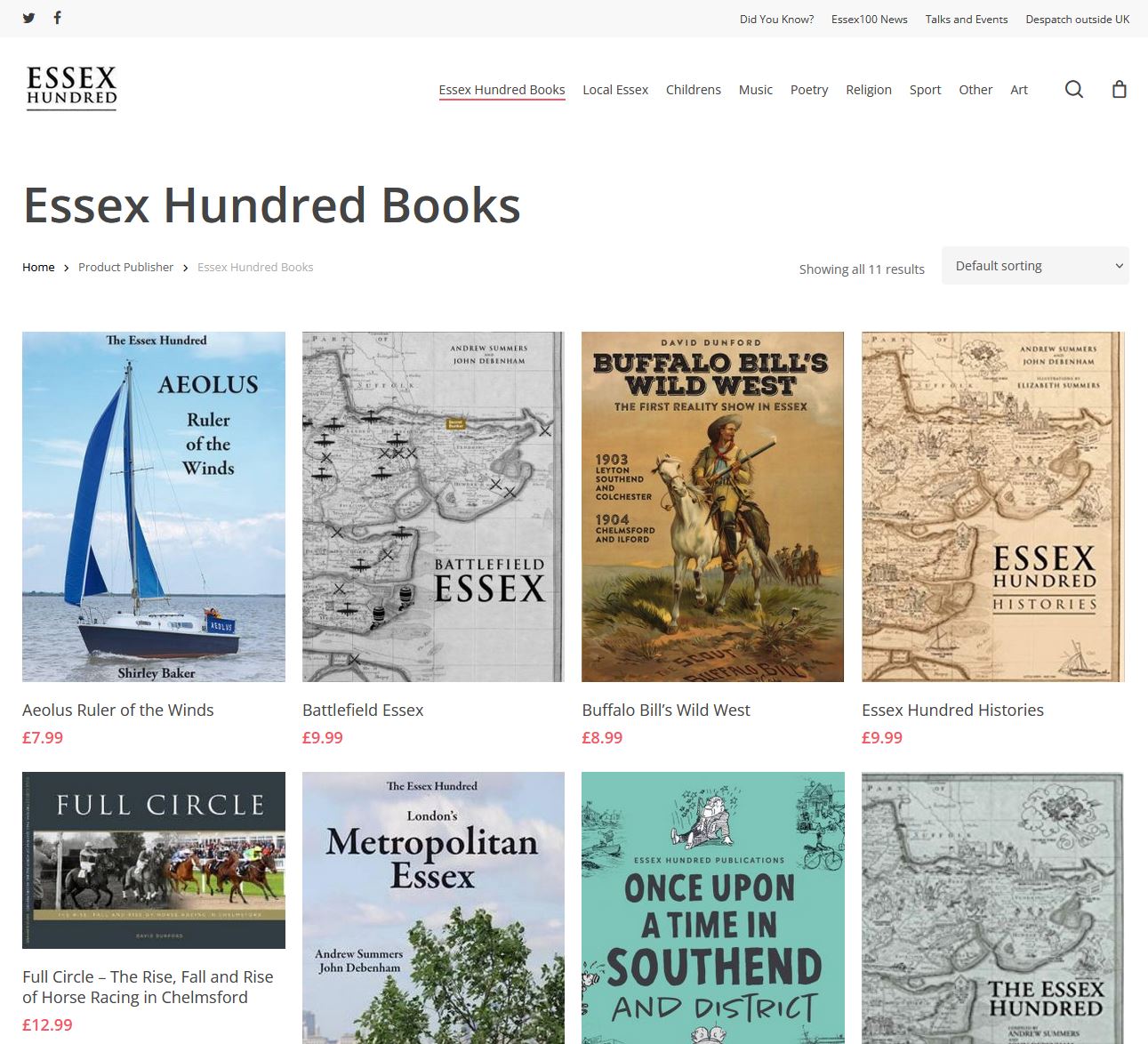 Essex Publisher Website Design