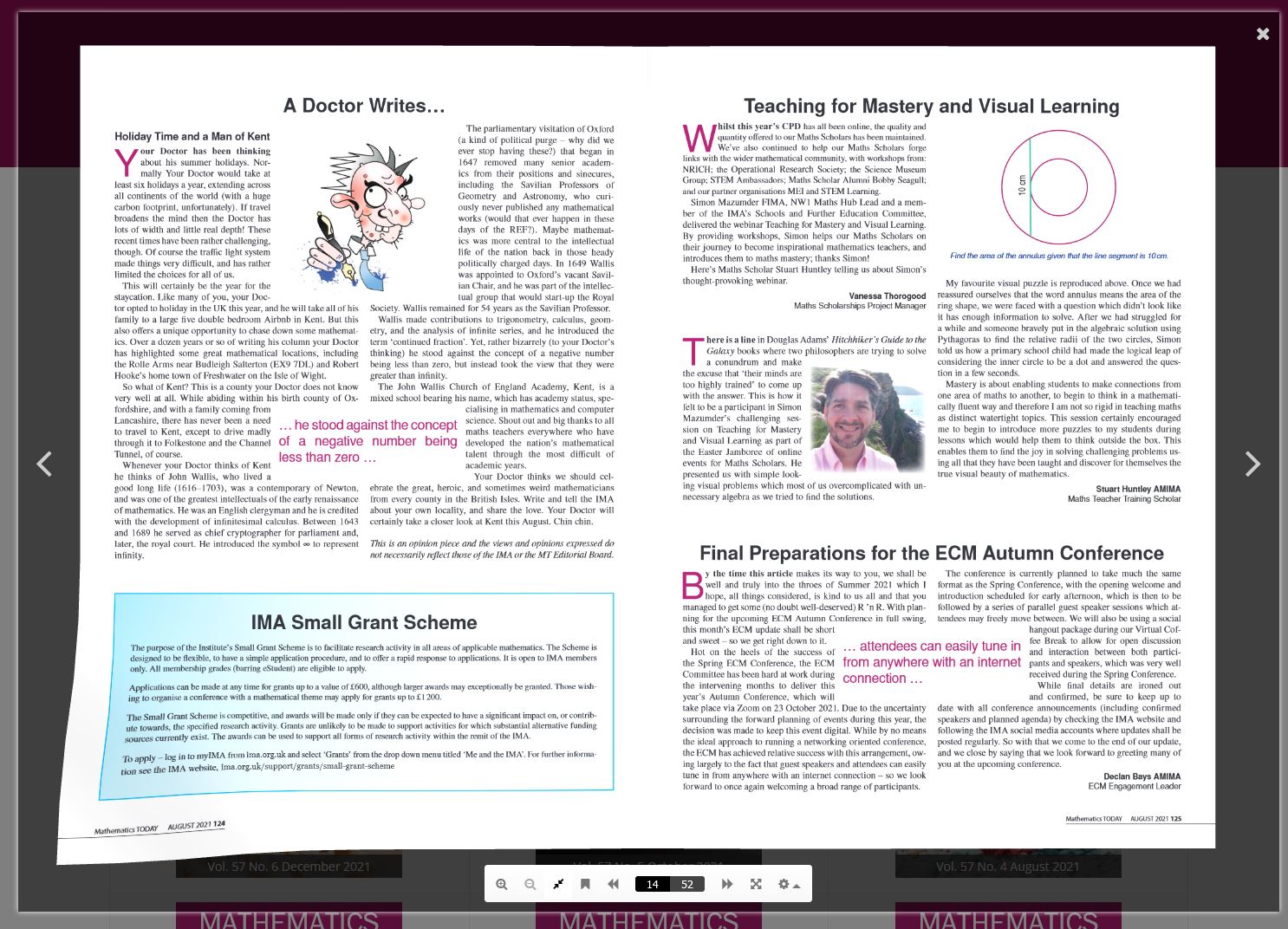 magazine educational website design