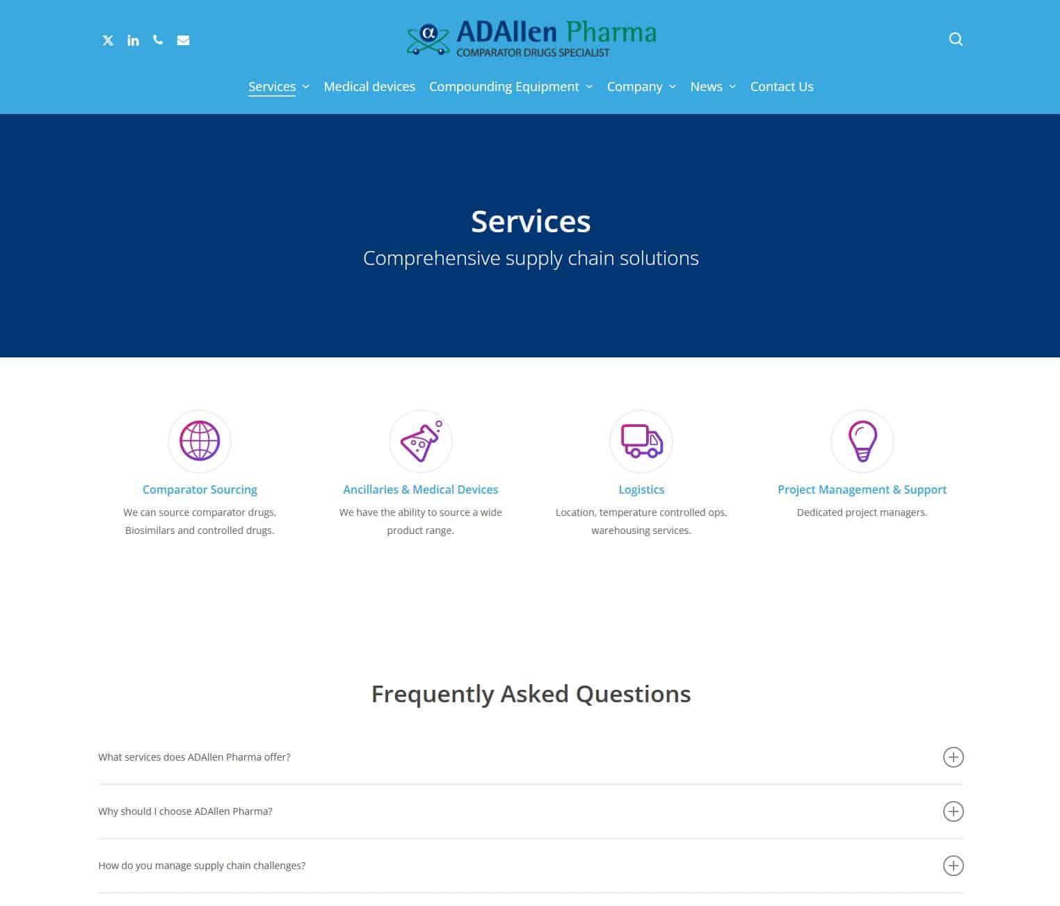 Pharmaceutical Website
