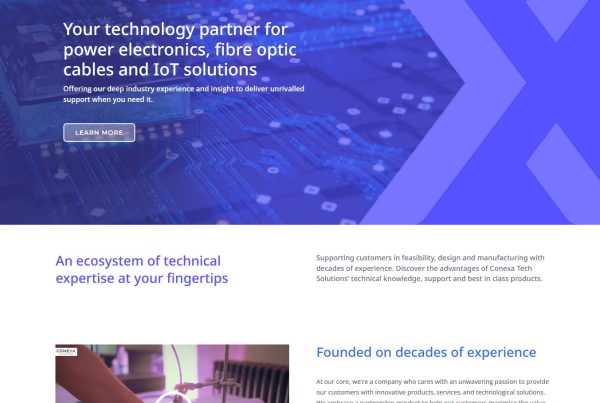 Conexa Tech – Electrical components & cabling – WordPress Development