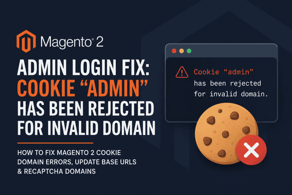 Magento staging cookie error