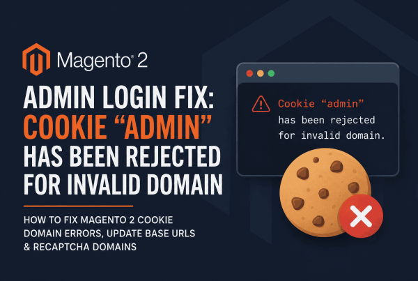 Magento staging cookie error